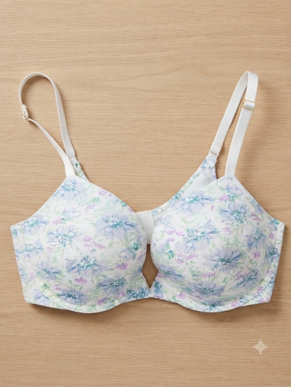 Victoria's Secret 34D Pastel Floral Light T-Shirt Bra